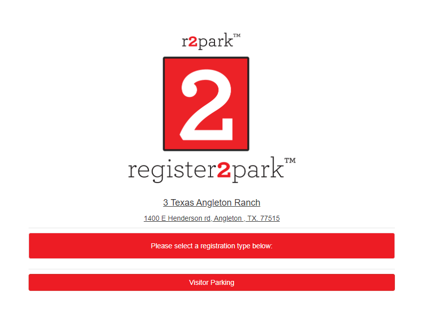 r2park Registration Type